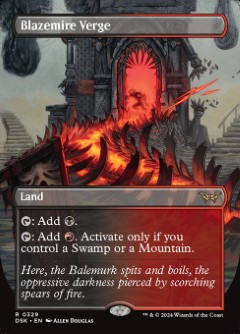 Blazemire Verge Duskmourn- House of Horror Alternate Art